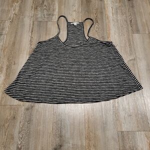 American Eagle Outfitters Black and White Boxy Sleeveless Tank Top Womens Large